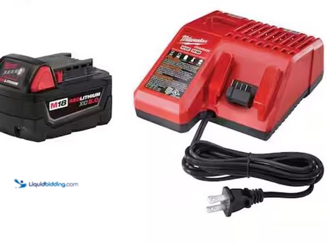 Lot 49-5490257 - Milwaukee
M18 18-Volt Lithium-Ion XC Starter Kit with One 5.0Ah Battery and Charger Internet # 2057...