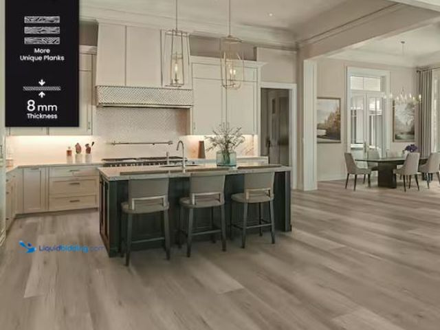 Lot 49-3610817 - Approx (279) sq ft of Life proof Designer Series Joplin Pecan 30 MIL 9in. W x 48in.L Waterproof Clic...