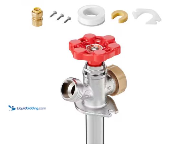 Lot 49-1622678 - SKYSHALO Anti-Siphon Frost-Proof Sillcock, 12 in. Freeze Proof Outdoor Faucet Bib Backflow Preventer...