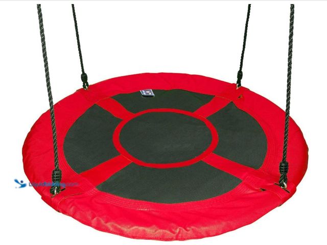 Lot 49-1516210 - Disc Giant Nest Web Rope Hanging Tree Swing Seat Set Heavy Duty Easy to Set Up for Kids Children Adu...