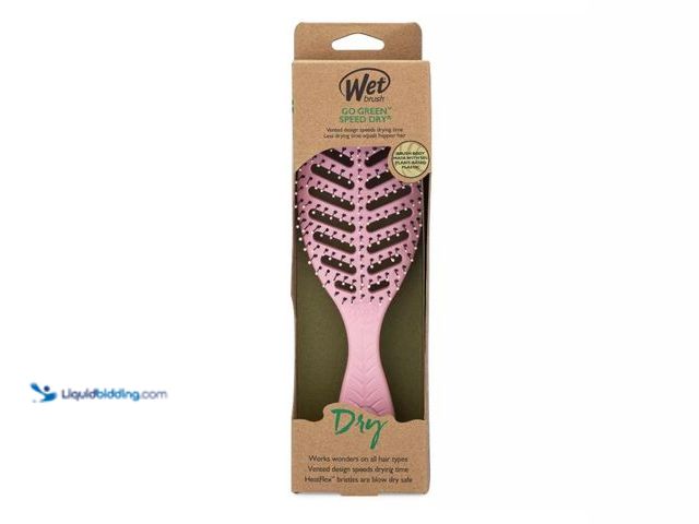 Lot 49-5538740 - Wet Brush Go Green Speed Dry Hair Brush - Pink 3pk Unused