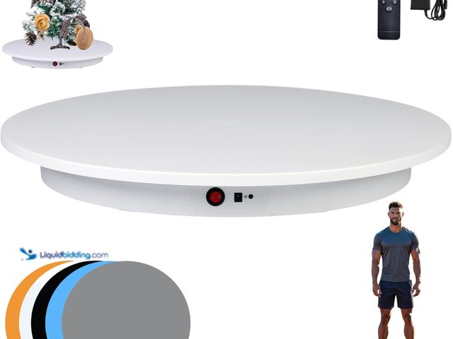 Lot 49-3532474 - JAYEGT Motorized Rotating Display Stand, 350Lbs Load，360 Degree Electric Rotating Potography Turntab...