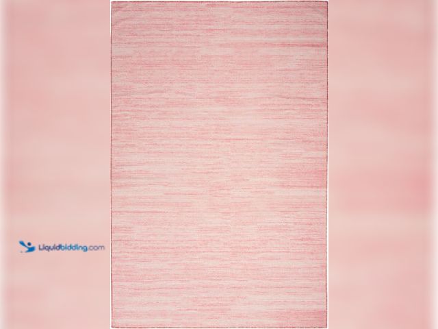 Lot 49-5549911 - Washable Essentials Pink 4' x 6' Area Rug - Easy Clean, Non Shedding, Bed Room, Living Room, Dining ...