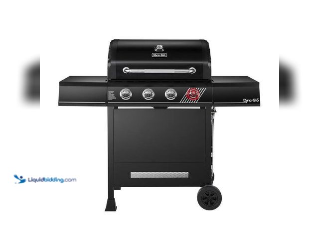 Lot 49-1520611 - Dyna-Glo 4-Burner Propane Gas Grill in Matte Black with TriVantage Multifunctional Cooking System. M...