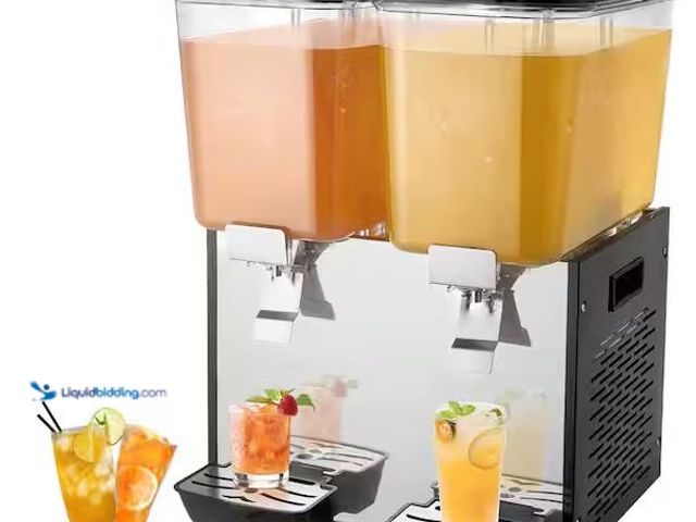 Lot 49-5486772 - VEVOR
Commercial Beverage Dispenser,2 Tanks 19 Qt. Per Tank Juice Dispenser,370-Watt Stainless Stee...