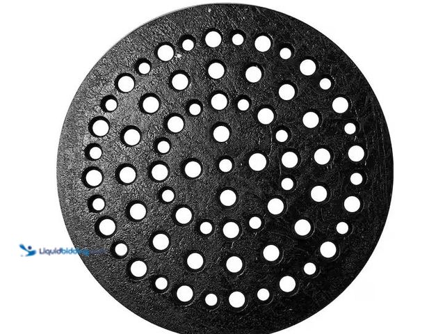 Lot 49-1548684 - JONES STEPHENS 10 in. O.D. Round Cast Iron Grate Drain Model # D59200, Unused  Ref#HDPA116