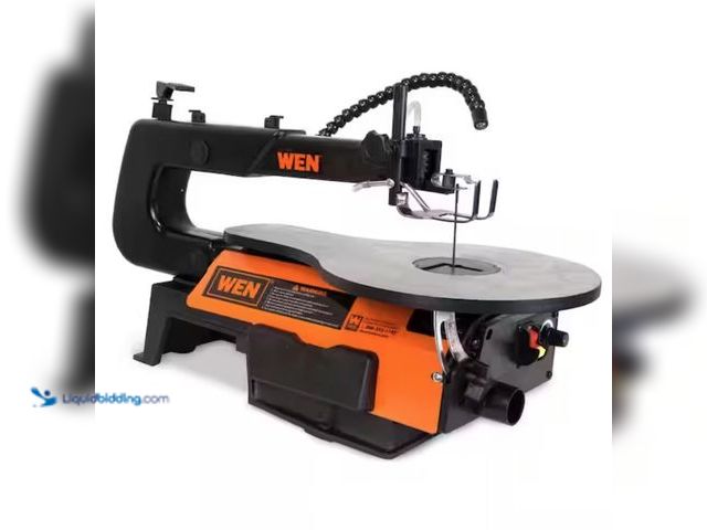 Lot 49-2001288 - WEN 1.2 Amp 16 in. 2-Direction Variable Speed Scroll Saw, Model # 3921, Unused, Has attachments, Fac...