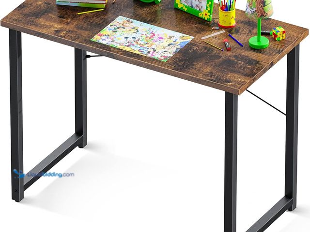 Lot 49-3531518 - Coleshome 32 Inch Computer Desk, Modern Simple Style Desk for Home Office, Study Student Writing Des...