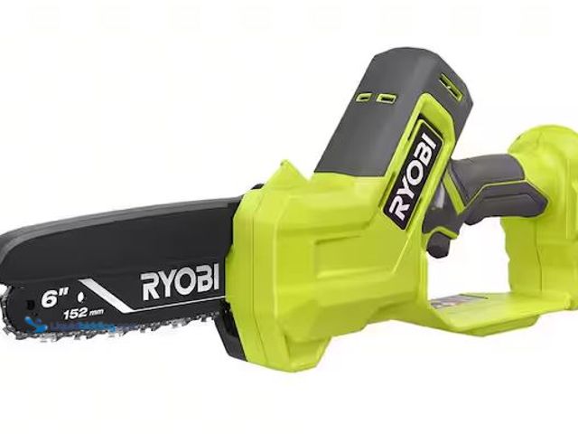 Lot 49-3472135 - RYOBI ONE+ 18V 6 in. Cordless Battery Compact Pruning Mini Chainsaw (Tool Only) Model # PCLCW01B, Sl...