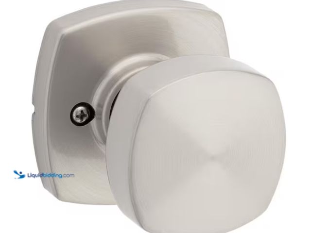 Lot 49-1567771 - Lot of (4) Kwikset Arroyo Satin Nickel Half Dummy Transitional Door Knob, Model # 788AYK MDT 15 CP, ...