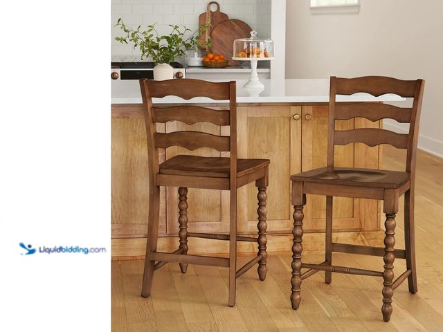 Lot 49-5541765 - Harper 2pk Homestead Brown Counter Height Stools (hardware included) Unused