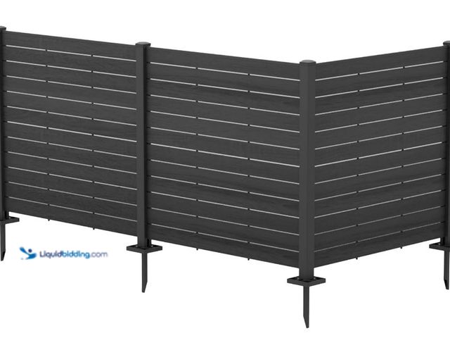 Lot 49-3464247 - Kozyard 50" W x 50" H Outdoor Privacy Screens Aluminum Post, Air Conditioner Fence Panels, Pool Equi...