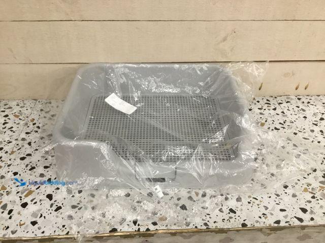 Lot 49-5416523 - Indoor Dog Potty Tray – with Protection Wall Every Side for No Leak, Spill, Accident - Keep Paws Dry...