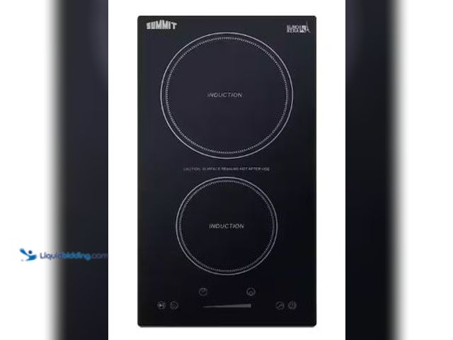 Lot 49-5436997 - Summit Appliance 12 in. Electric Induction Cooktop in Black with 2 Elements. Model # SINC2B115. Unus...