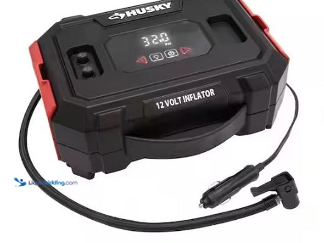 Lot 49-3473134 - Husky 12-Volt Inflator, Model # H12N, Slightly used, Unable to test.  Ref#SB1029