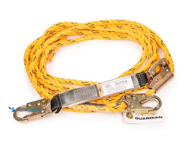 Lot 49-1567931 - Guardian Fall Protection 50 ft. Poly Steel Fall Protection Vertical Lifeline Assembly, Model # 01320...
