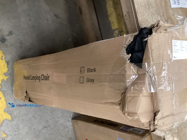 Lot 49-5458979 - Black Heated Camping Seat. Unused