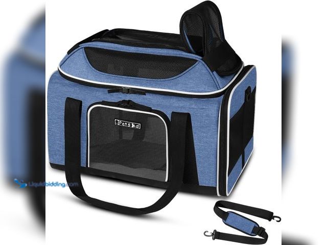 Lot 49-5544296 - Petskd Top-Expandable Pet Carrier 17x11x9.5 Inches Alaska Airline Approved, Soft-Sided Carrier for S...