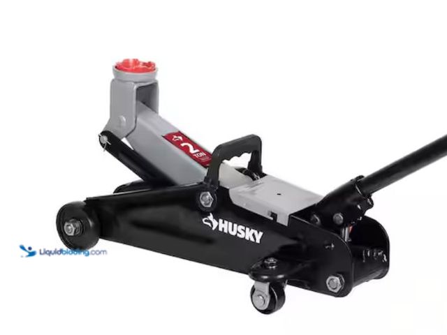 Lot 49-2026144 - Husky 2 Ton Trolley Jack, Model # HPL4136N-TD-CM. MSRP: $49.98.  Slightly used, Has attachments, Scu...