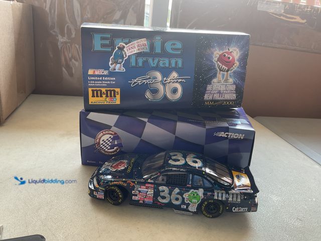 Lot 49-2009004 - Other ACTION RACING NASCAR 1/24 SCALE DIECAST CAR ERNIE IRVAN #36 M&amp;M’S MILLENNIUM 1999 PONTIAC ...