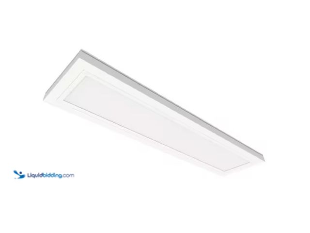 Lot 49-1575512 - Commercial Electric 6 in. x 2 ft. 950 Lumens Dimmable White Integrated LED Flat Panel Ceiling Flush ...
