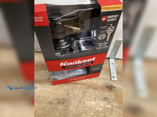 Lot 49-5458965 - Kwikset Tustin Venetian Bronze Exterior Entry Door Handle Featuring SmartKey Security, Model# 97402-...