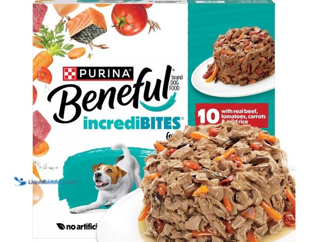 Lot 49-5551982 - Beneful Incredibites with Rice Chicken Salmon and Beef Wet Dog Food - 30ct, Unused, Expired March 20...