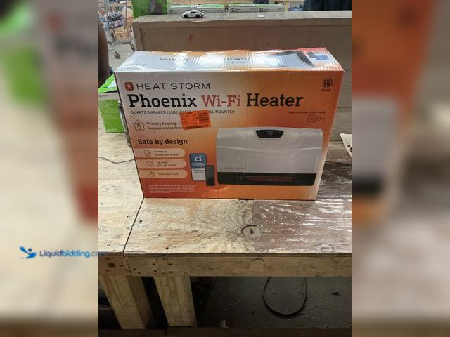 Lot 49-3563917 - HEAT STORM 1500W Phoenix WiFi Infrared Wall Unit Wi-Fi Smart Heater in White. Model # HS-1500-PHX-WI...