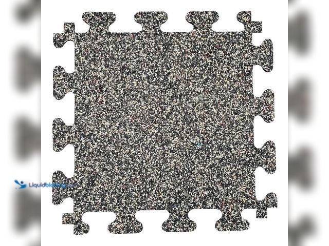 Lot 49-5433919 - 18 in. x 18 in. Rubber Gym/Exercise Flooring Tiles with Nike Grind (14.32 sq. ft.) (6-Pack) Colors w...