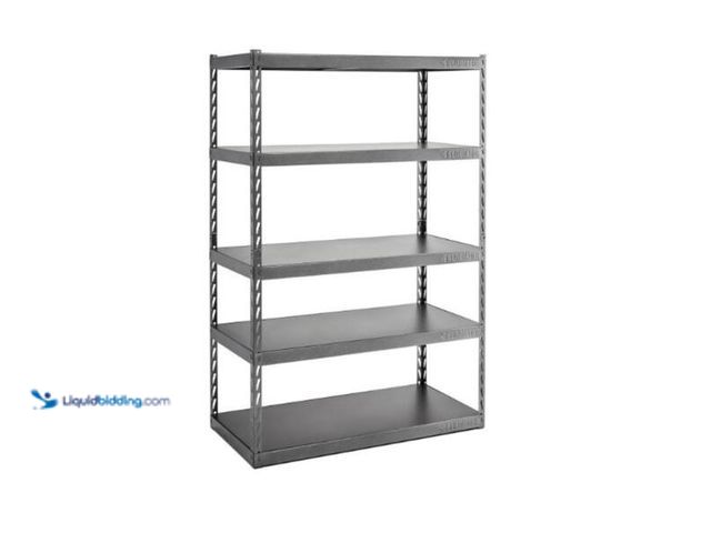 Lot 49-5460823 - Gladiator
5-Tier Steel Garage Storage Shelving Unit with EZ Connect (48 in. W x 72 in. H x 24 in. D...