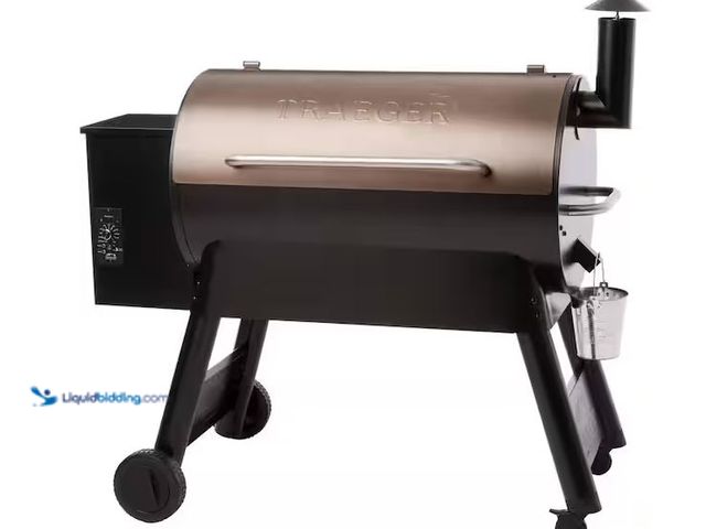 Lot 49-1630859 - Traeger Pro 34 Wood Pellet Grill and Smoker in Bronze, Model # TFB88PZB, MSRP $699.99, Used, Unable ...