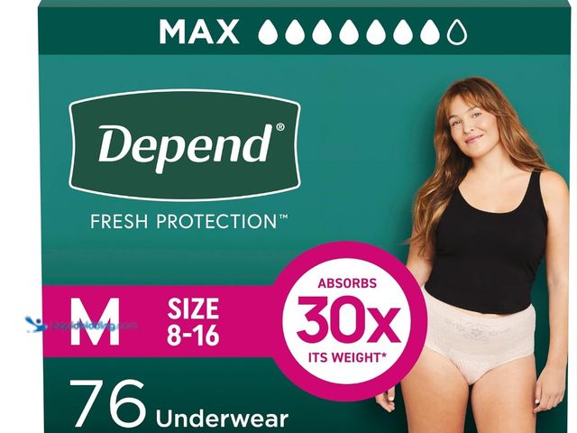Lot 49-1519163 - Depend Fresh Protection Adult Incontinence & Postpartum Bladder Leak Underwear for Women, Disposable...