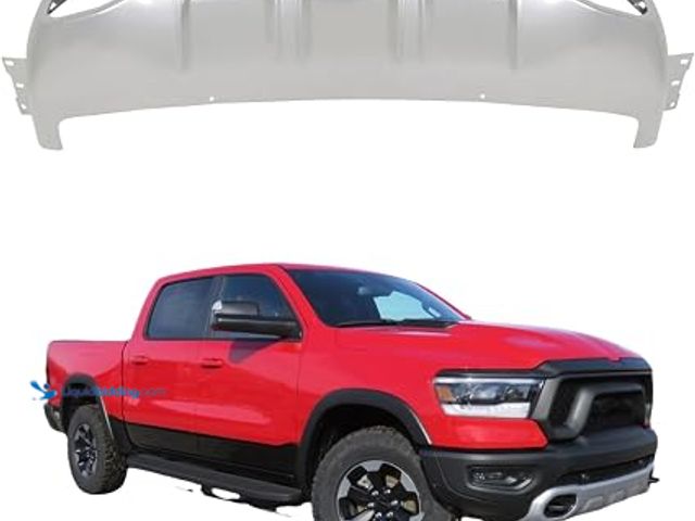 Lot 49-1631808 - Silver Front Lower Skid Valance Bumper Face Bar Replacement for Ram 1500 Rebel 2019-2024; 5ZB47MS5AA...