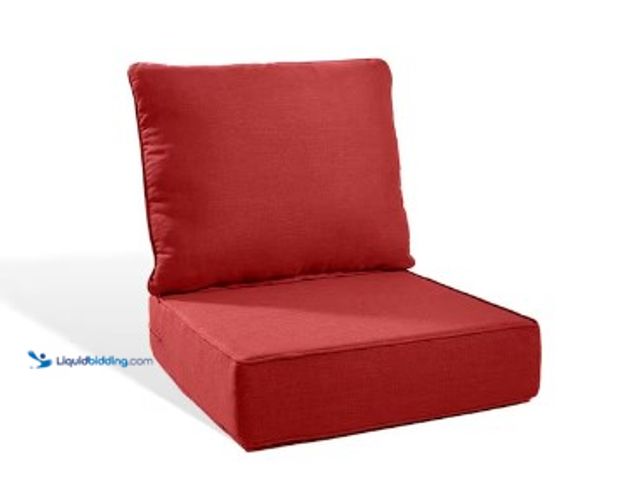 Lot 49-3618560 - Lot of (2) Outdoor Cushion Covers, 22 in. x 24 in. x 6 in. 2-Piece Deep Seating Outdoor Dining Chair...