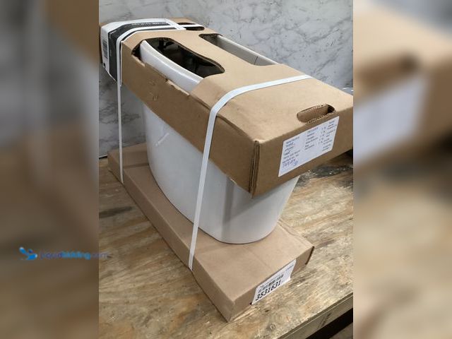 Lot 49-3531631 - American Standard Toilet Tank with Left Side Flush Lever, Model# 4188A004.020, Unused Tank Only