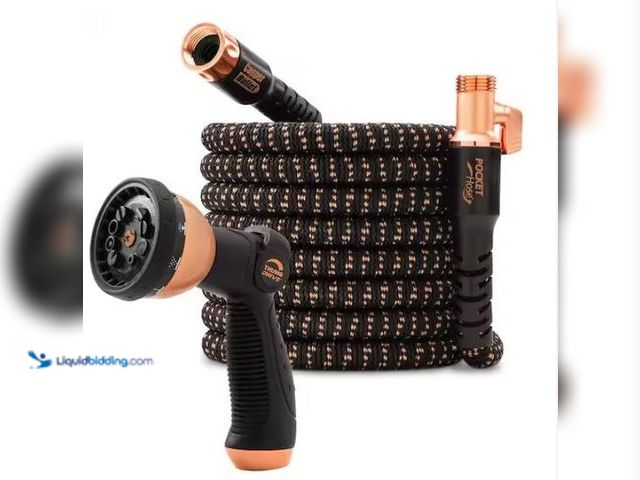 Lot 49-1549210 - Pocket Hose Copper Bullet 3/4 in. x 75 ft. Expandable Garden Hose with Spray Nozzle, Model # 17131, ...