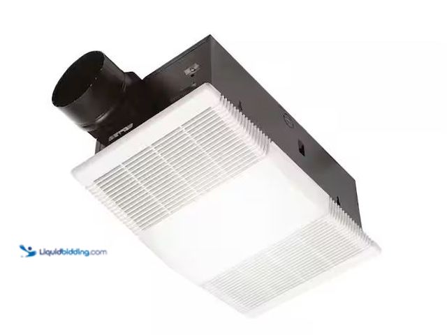 Lot 49-5573523 - Broan-NuTone
80 CFM Ceiling Bathroom Exhaust Fan with Light and 1300-Watt Heater, Used