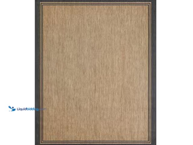 Lot 49-1627285 - Hampton Bay Terrace Black 5 ft. x 7 ft. Border Indoor/Outdoor Area Rug Model # 3124355,Unused  Ref#S...