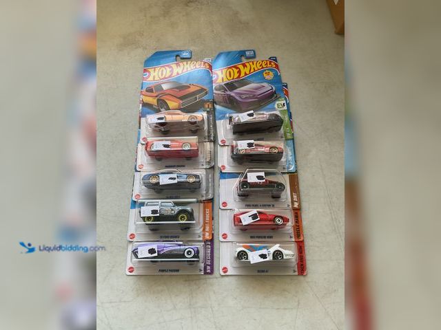 Lot 49-5451666 - Other LOT OF 10 HOT WHEELS 1/64 SCALE DIECAST CARS NEW IN PACKAGE VARIOUS MAKES AND MODELS