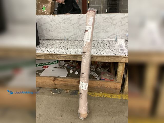 Lot 49-5460388 - 5' x 7; Area Maroon Rug Item is used