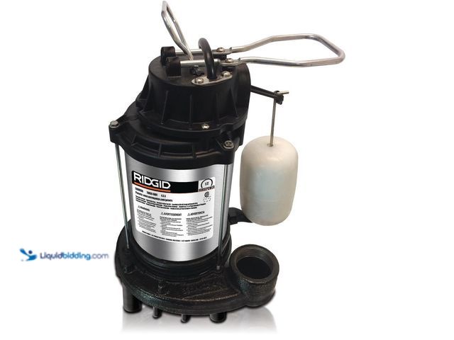 Lot 49-5416341 - RIDGID 1/2 HP Stainless Steel Dual Suction Submersible Sump Pump. [Model # 500RSDS] Used