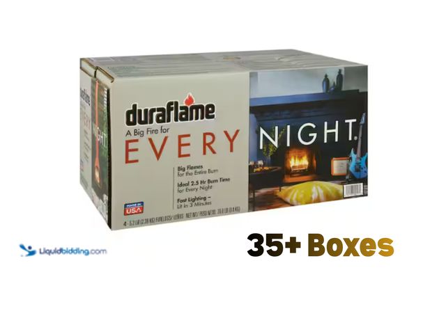 Lot 49-1636790 - Pallet Load: Approx (37) Duraflame 5.2-Lbs Every Night Firelogs (4-Pcs Per Box), EXT. MSRP $924.00, ...