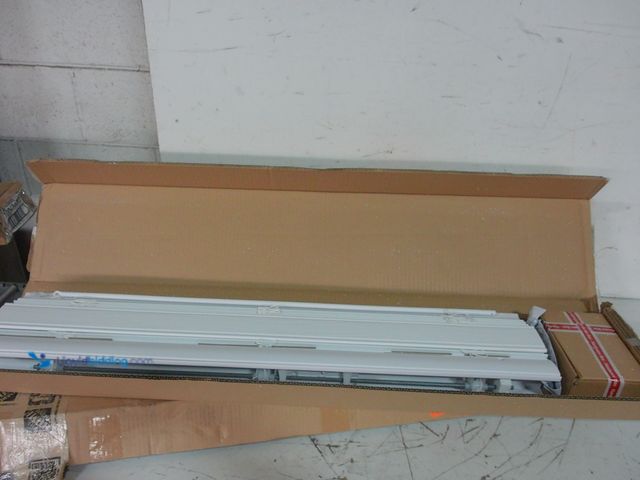 Lot 49-3616609 - Set of (2) Cordless 2" Faux Wood Window Blinds, 36"W x 64"L, White, Includes Hardware, Unused