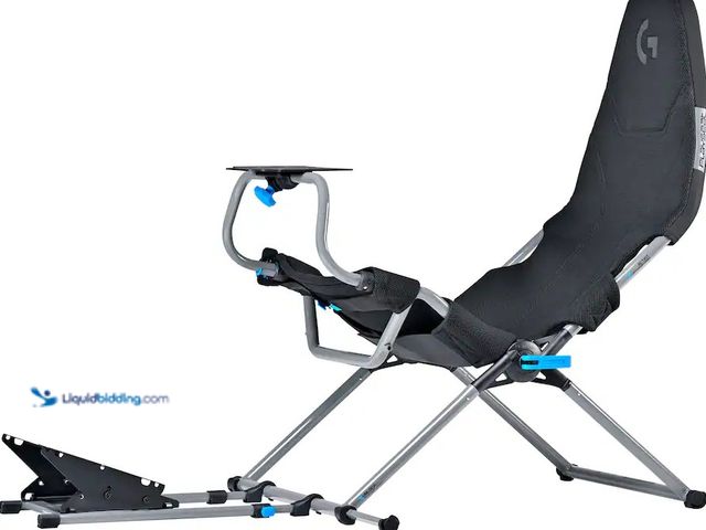 Lot 49-5449365 - PlaySeat - Challenge X - Logitech G Edition Foldable Sim Racing Cockpit - Gray (attachments included...