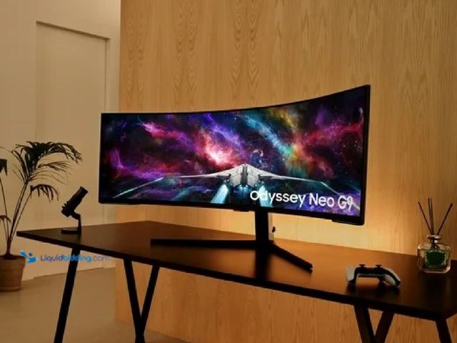 Lot 49-1543432 - Samsung 57" Odyssey Neo G9 Dual 4K UHD Quantum Mini-LED 240Hz 1ms(GtG) HDR 1000 Curved Gaming Monito...