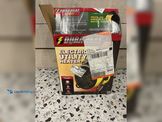 Lot 49-5476382 - DuraHeat
1500-Watt Portable Electric Space Heater with Pivoting Base. Item is Unused