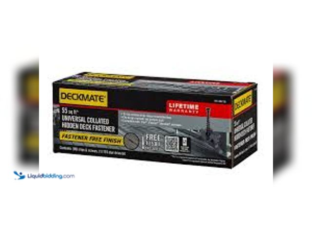 Lot 49-5407600 - DECKMATE 96-Pack 55 sq ft. Black Collated Universal Hidden Deck Fasteners for Grooved Decking. Model...