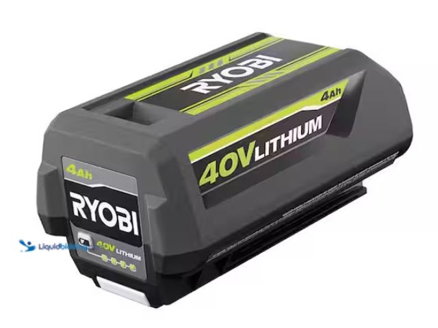 Lot 49-3470904 - RYOBI 40V Lithium-Ion 4.0 Ah Battery, Model # OP4040A1, Slightly used, Tested works.   Ref#SB1029