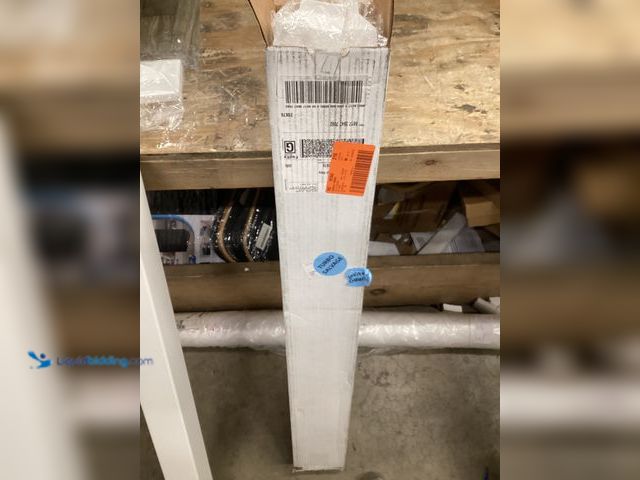 Lot 49-5411718 - Aria Railing 3 in. x 3 in. x 36 in. White Powder Coated Aluminum Deck Post Kit. Model # A36PBKW. Unu...