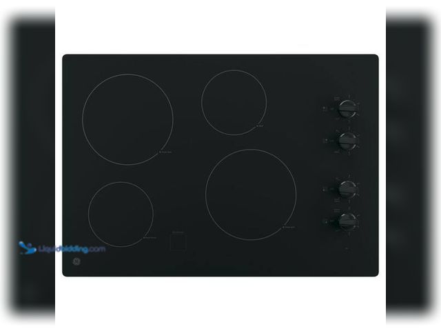 Lot 49-5474822 - GE
30 in. 4 Burner Element Radiant Electric Cooktop in Black including 2 Power Boil Burners. Item i...